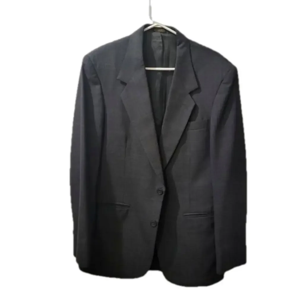 TOWNCRAFT Men's Suit, Gray Plaid, Size 40L‎